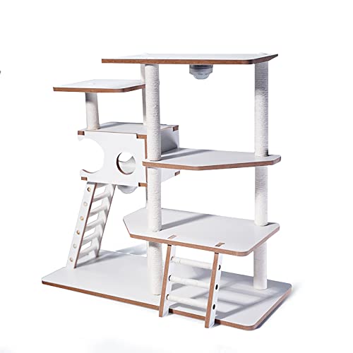 JXK095 12“ Cat Tree for Desktop, Scaled Down Cat Tower for Cat Statue Lovers