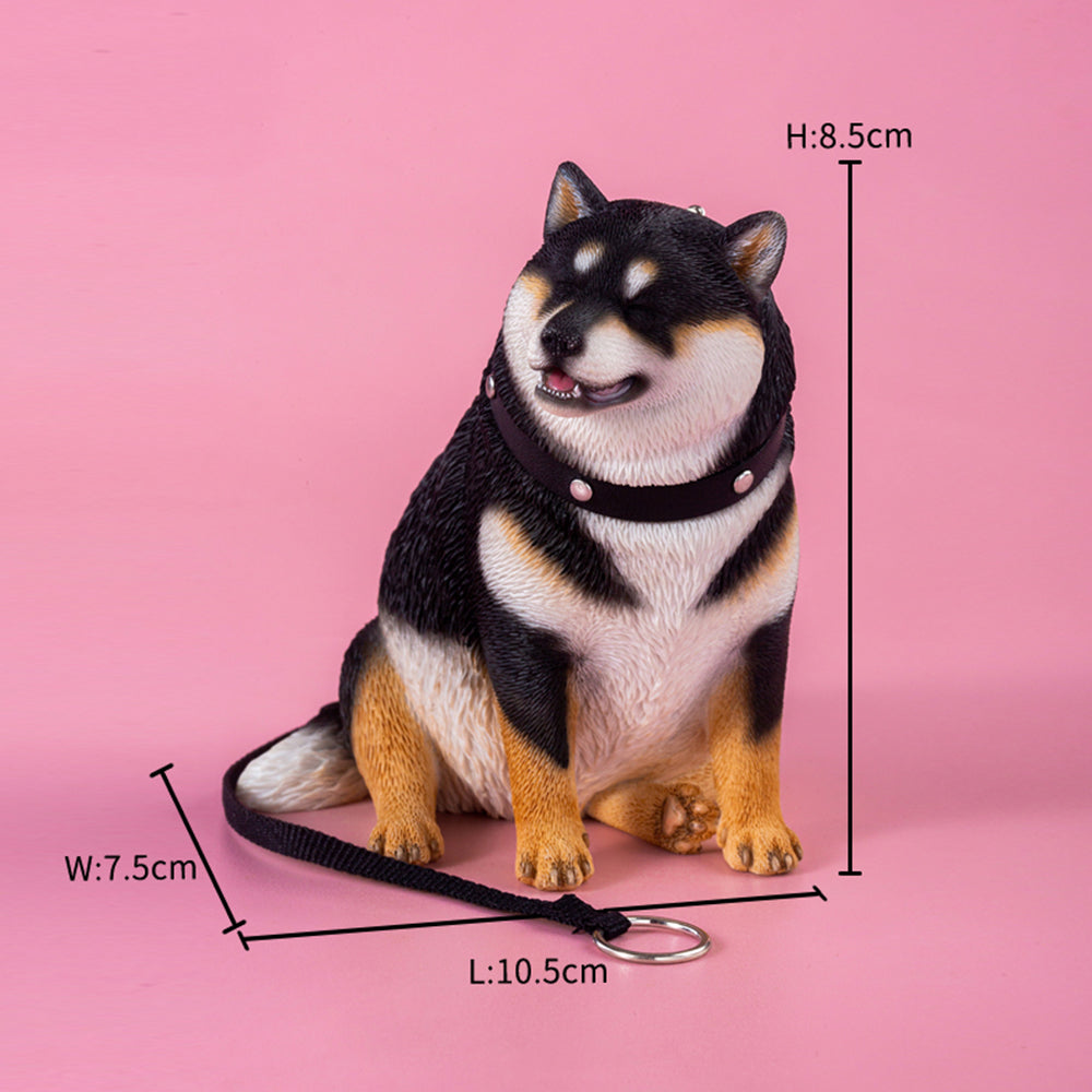 JXK102 Shiba Inu Decor, Chubby Shiba Inu sitting obediently, Gift for Dog Lover