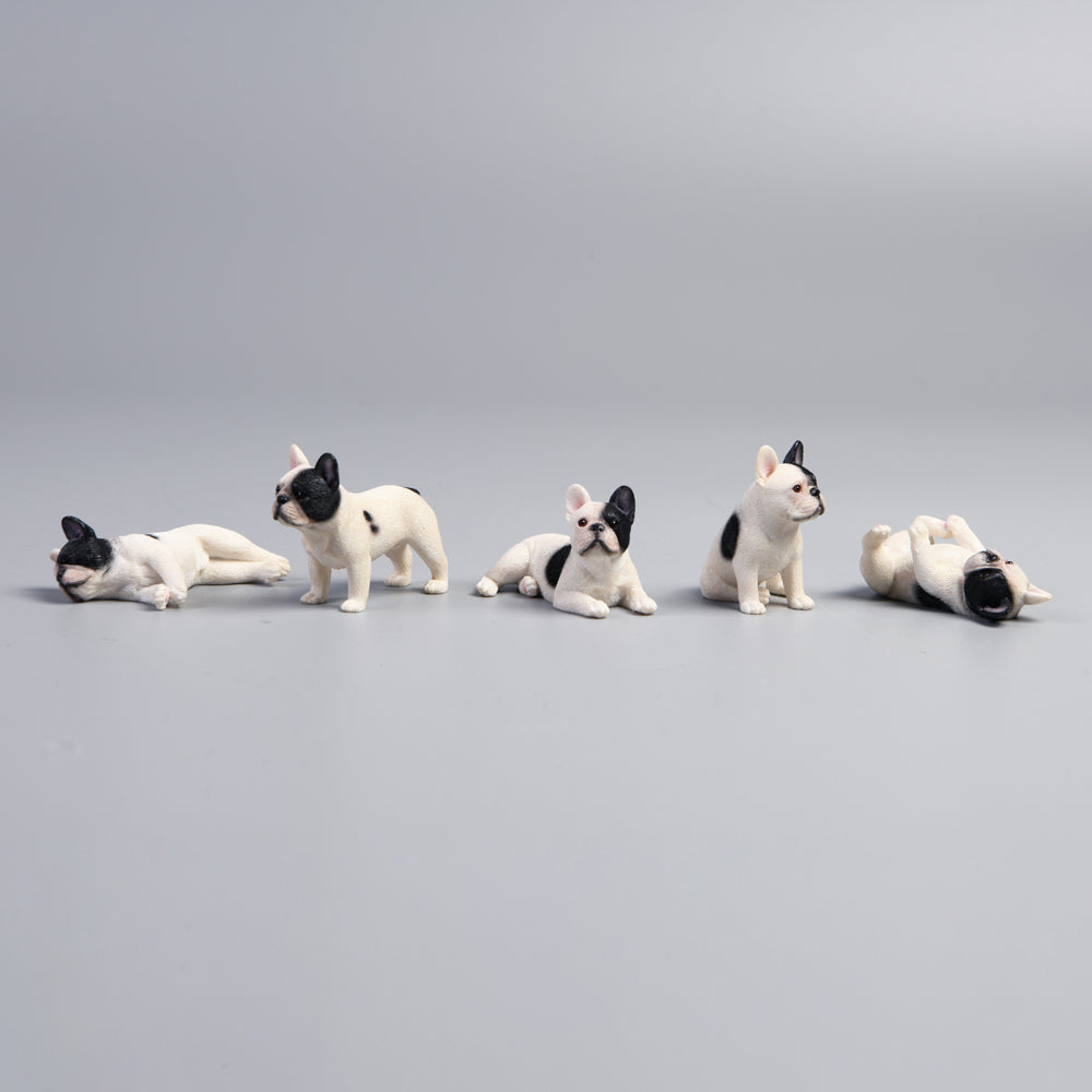 JXK058 French bulldogs with different appearance mini dog decor for dog lovers