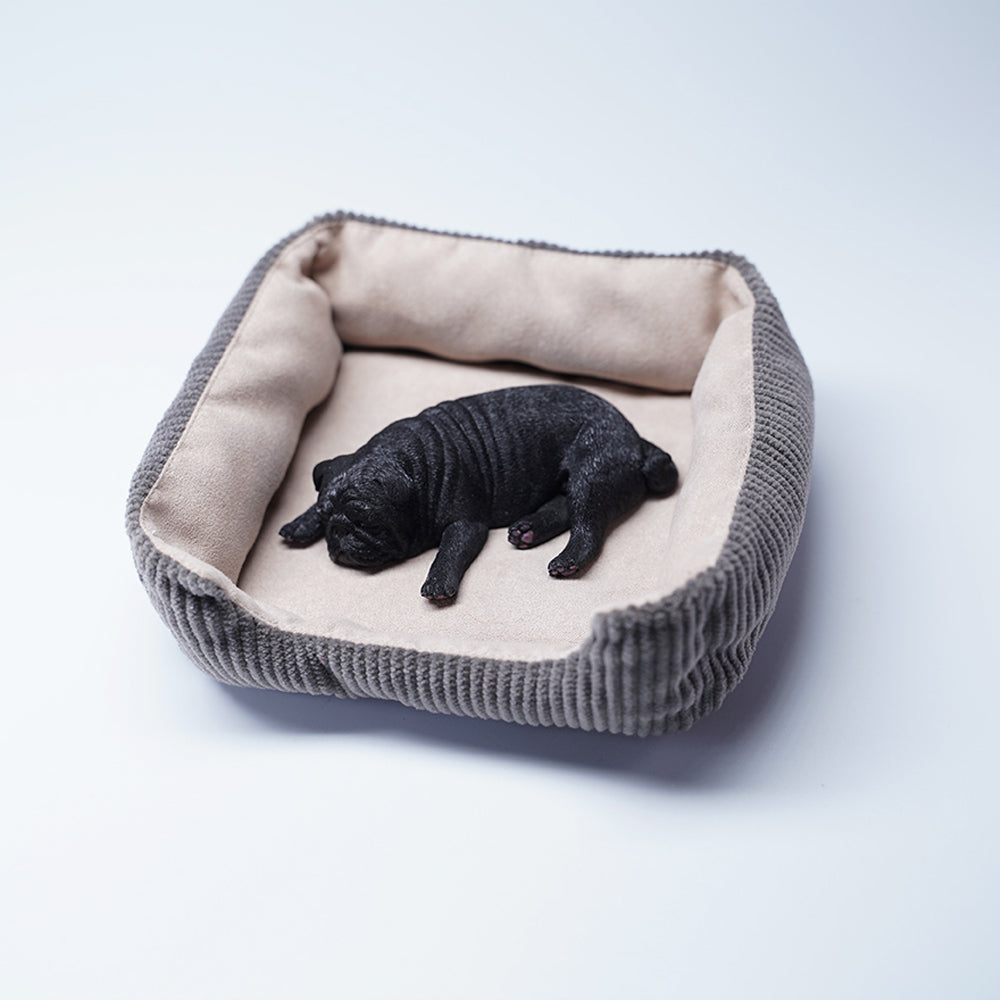 JXK085 Pug puppy sleeping on its back, Gift for Dog Lover