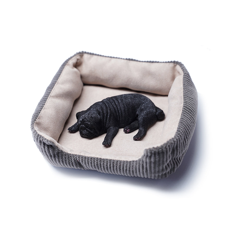 JXK085 Pug puppy sleeping on its back, Gift for Dog Lover