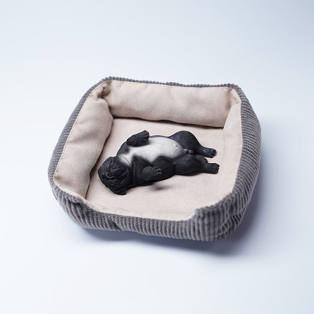 JXK085 Pug puppy sleeping on its back, Gift for Dog Lover