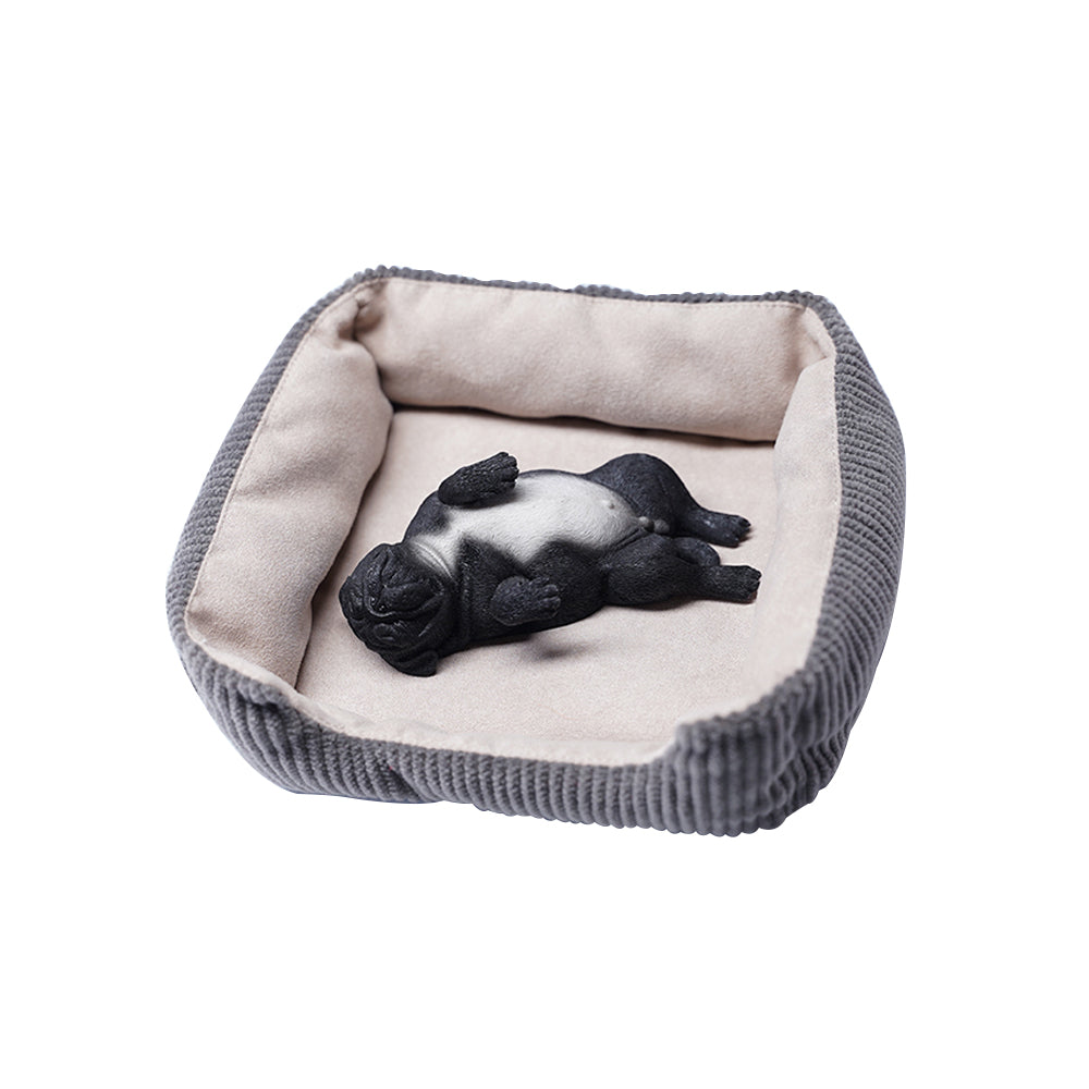 JXK085 Pug puppy sleeping on its back, Gift for Dog Lover