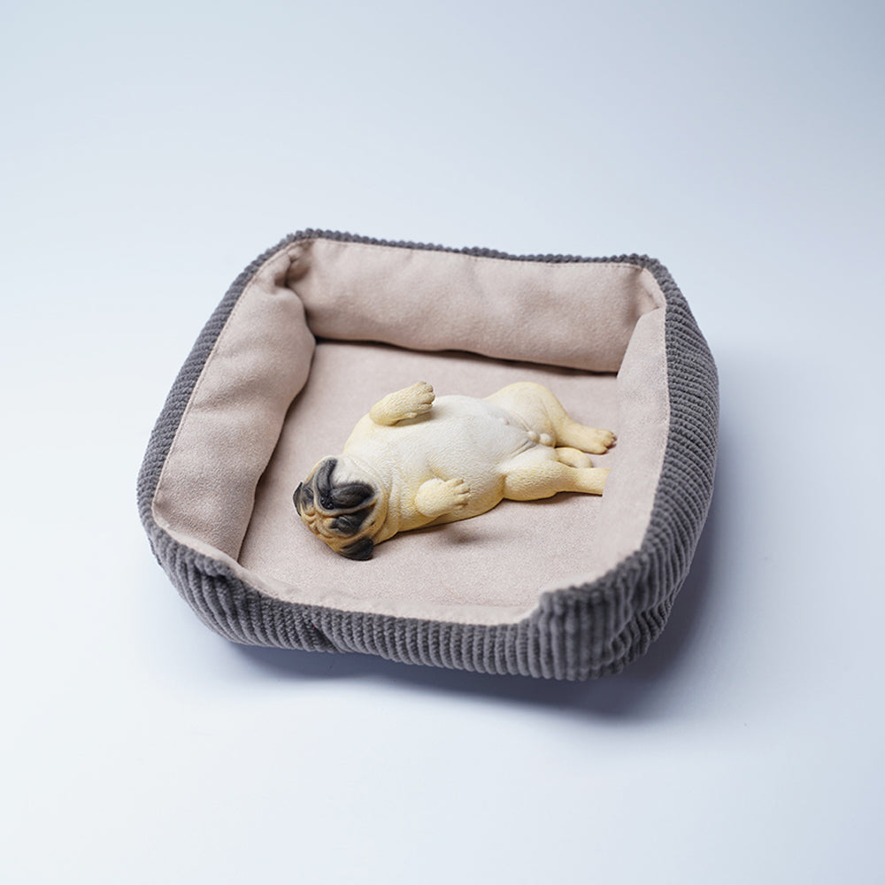 JXK085 Pug puppy sleeping on its back, Gift for Dog Lover