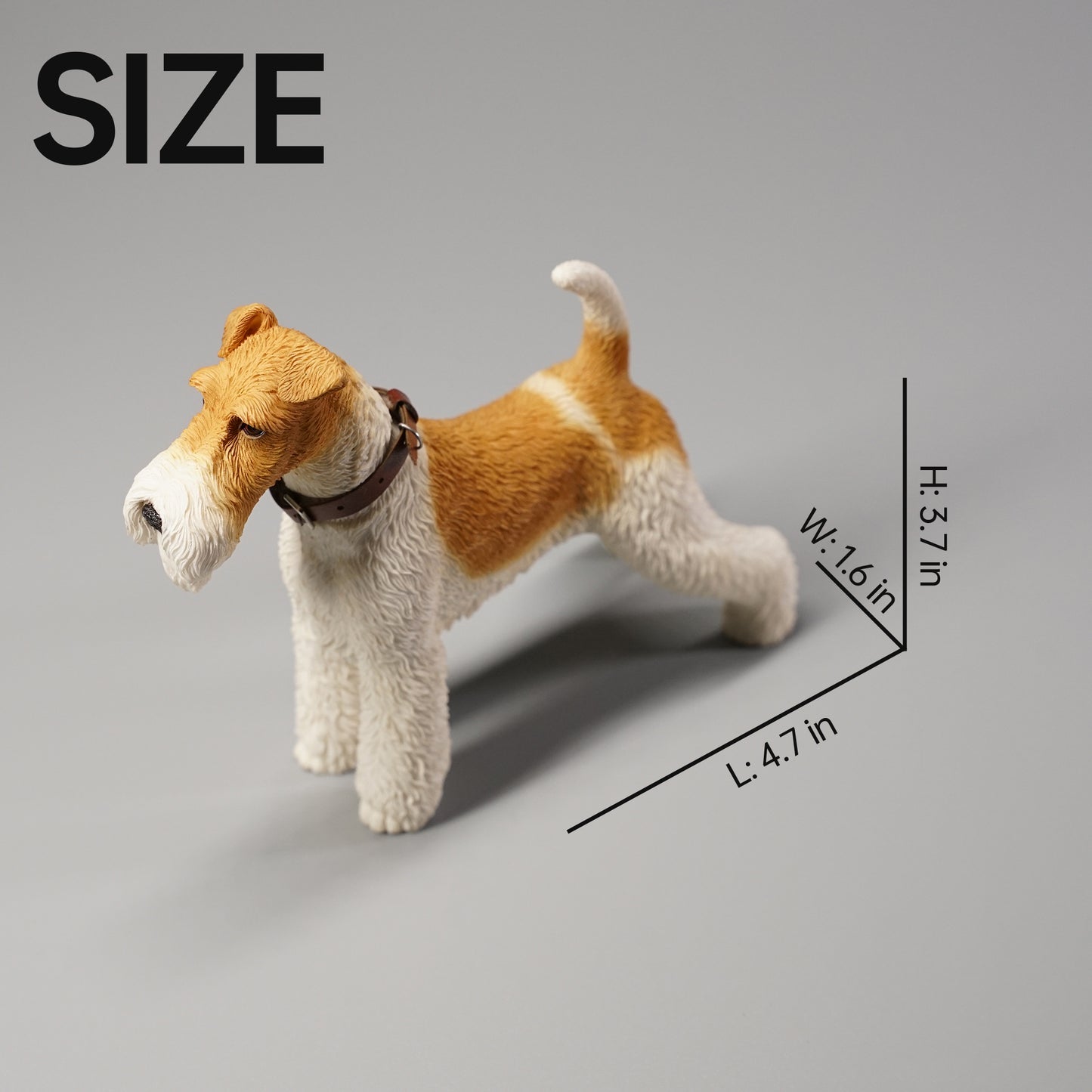 JXK068 Foxhound Terrier dog statue resin dog figurine for dog lovers