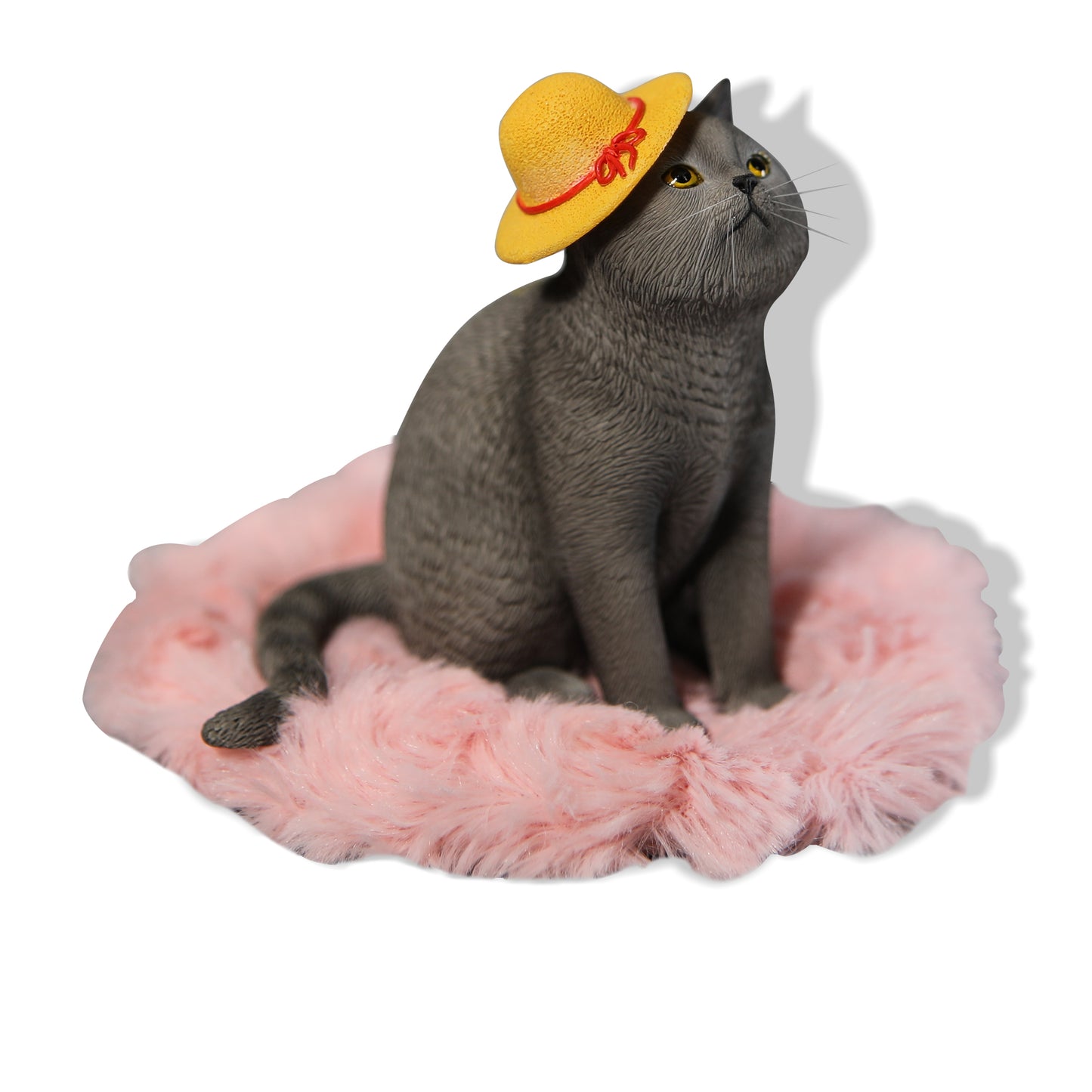 JXK141 Princess cat wearing a hat, gift for cat loves