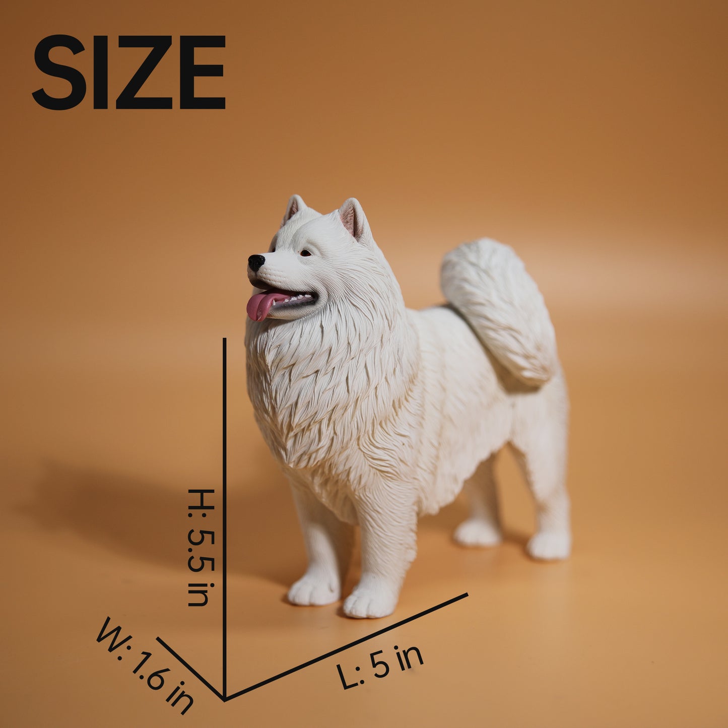 JXK143 Samoyed dog figurine dog statue gift for dog lovers