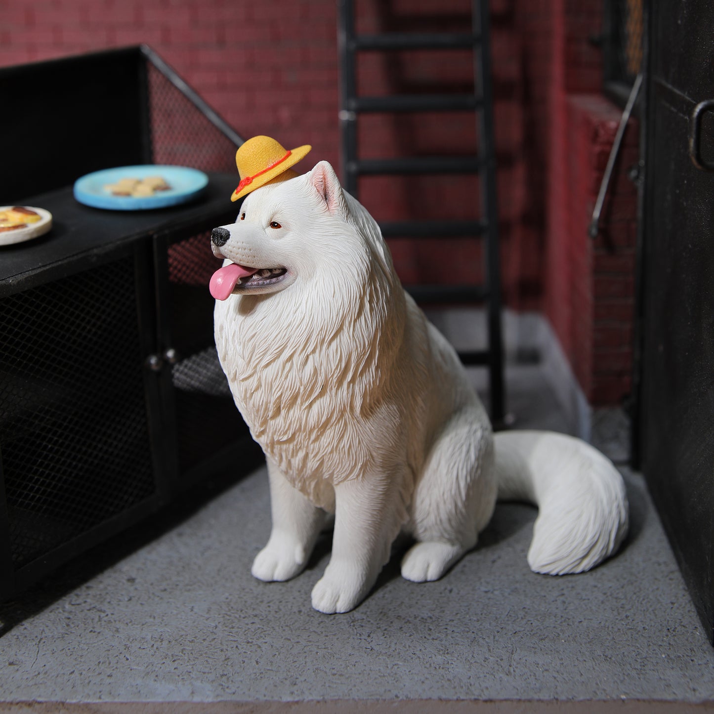 JXK143 Samoyed dog figurine dog statue gift for dog lovers