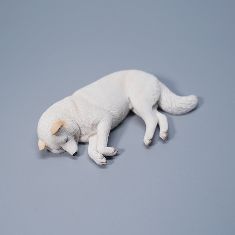 JXK098 Shiba Inu Statue, Shiba Inu Lying on The Mat, Gift for Shiba Lover