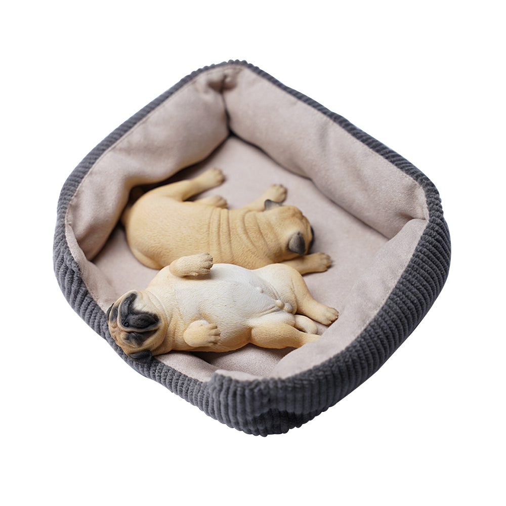 JXK085 Pug puppy sleeping on its back, Gift for Dog Lover